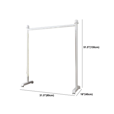 Moderne, minimalistische Metallgarderobe, freistehender Garderobenst&auml;nder mit 2 Beinen