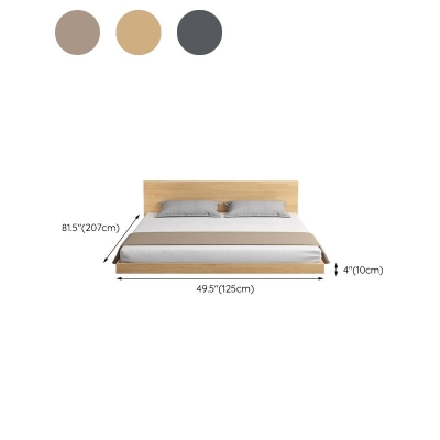 Letto con piattaforma in legno massello, struttura del letto con piattaforma moderna Mid-Century, materasso incluso