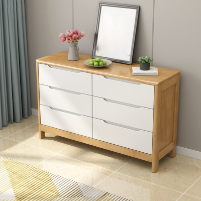 Zeitgen&ouml;ssische Kommode mit Beinen inklusive Massivholztruhe mit Schubladen f&uuml;r das Schlafzimmer