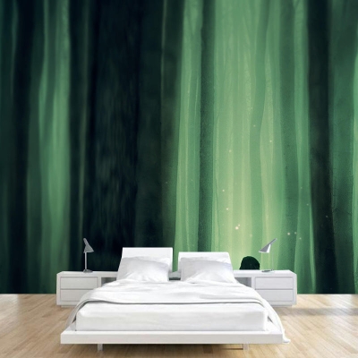Decorazione murale per soggiorno contemporaneo con piante resistenti alle macchie