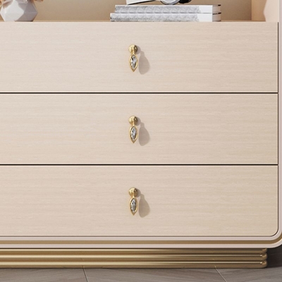 15,6 Zoll breite Massivholz-Aufbewahrungskommode, klassische Glam-Aufbewahrungskommode