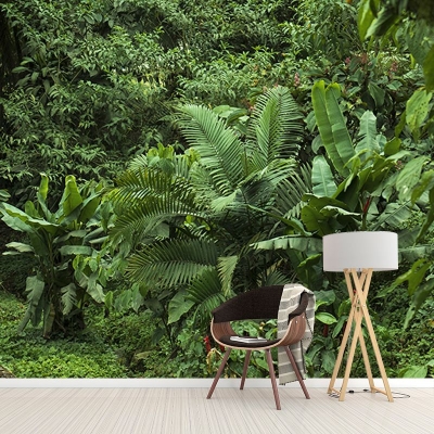 Decorazione murale fantasia Decorazione murale per salotto con motivo foresta tropicale