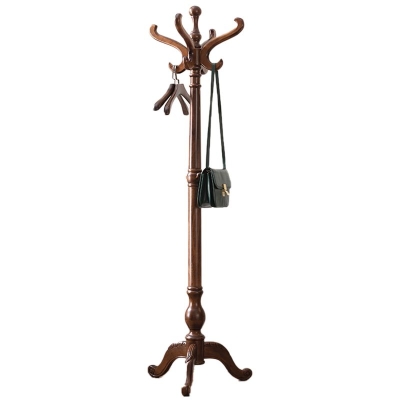 Massivholz-Eingangsgarderobe im traditionellen Stil, einfache Wohnzimmer-Bodengarderobe