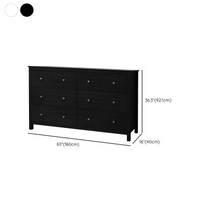 Kommode aus Holz, klassische Glam-Kommode mit Schubladen