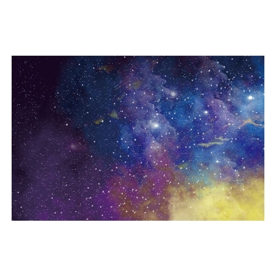 Tappeto moderno viola Tappeto lavabile in poliestere con cielo stellato per la decorazione domestica