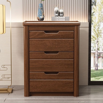 15,6 Zoll breite Aufbewahrungstruhe, moderne Kommode aus Massivholz mit 3/4/5 Schubladen
