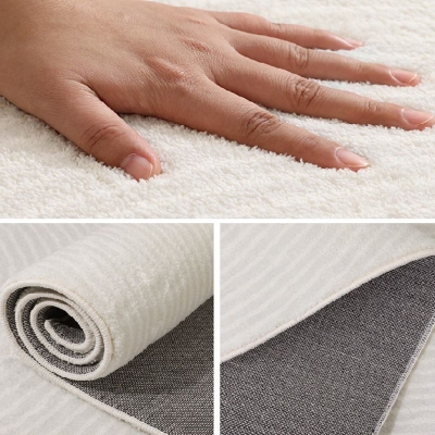 Linea di tappeti moderni grigio chiaro Tappeto in poliestere resistente alle macchie per la decorazione domestica