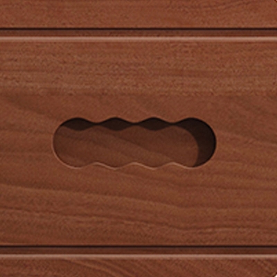 Cassettiera moderna in legno di gomma da 83 cm con 6 cassetti per camera da letto