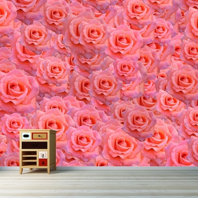 Carta da parati ecologica Carta da parati con fiori Decorazione murale per salotto