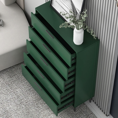 Com&ograve; verticale in legno per camera da letto, in stile contemporaneo, con cassetto