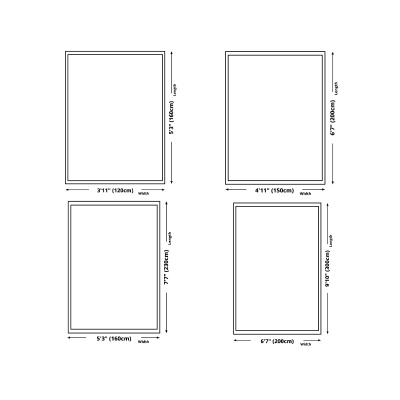 Tappeto dalla linea semplice Tappeto in poliestere grigio Tappeto resistente agli strappi per soggiorno