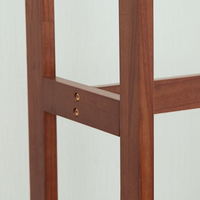 64" Moderner und zeitgen&ouml;ssischer Kleiderb&uuml;gel aus Kiefernholz mit Kleiderstange und Haken