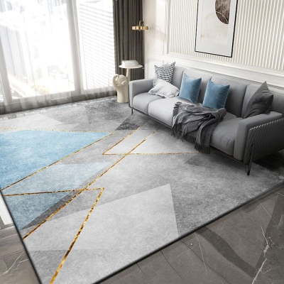 Tappeto moderno Tappeto rettangolare con supporto antiscivolo stampato geometrico Tappeto per interni casual per adulti