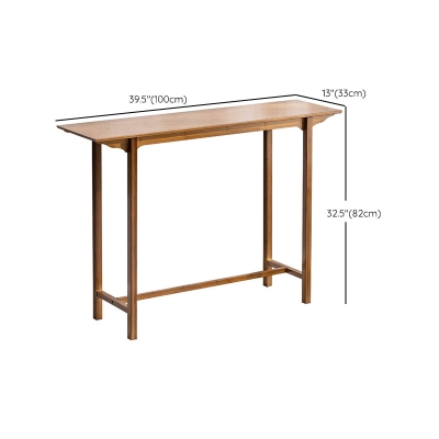 Mid-Century Modern Konsolentisch Dunkelbrauner rechteckiger Konsolentisch