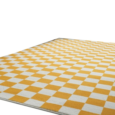 Tappeto a forma rettangolare Tappeto resistente alle macchie a reticolo colorato per la decorazione domestica