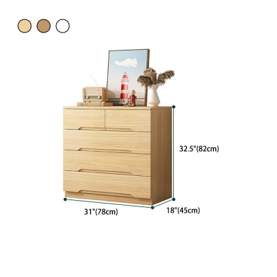 18" D Schlafzimmer-Aufbewahrungstruhe aus Holz, Kommode, moderne Aufbewahrungstruhe mit Schubladen