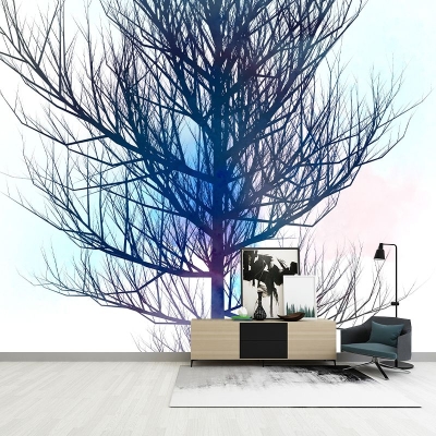 Illustrazione Carta da parati murale rispettosa dell'ambiente Pittura murale per soggiorno