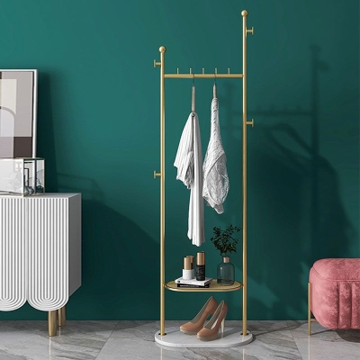 Zeitgen&ouml;ssischer Flurst&auml;nder mit Metallhaken im Lieferumfang enthalten. Keine st&ouml;rende freistehende Garderobe