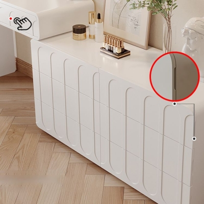 Specchio illuminato da trucco per trucco in legno Set da toeletta per camera da letto