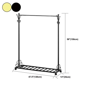 Appendiabiti Glam in metallo, kit da ingresso senza effetto invecchiato, con scaffalature