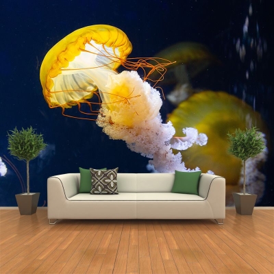 Dekorative Fotografie-Tapete, Unterwasser-Wohnzimmer-Wandbild