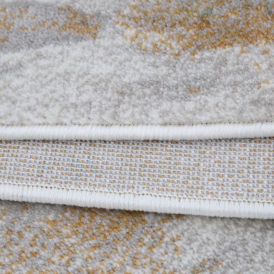 Tappeto grafico moderno Tappeto beige in poliestere Tappeto lavabile per salotto