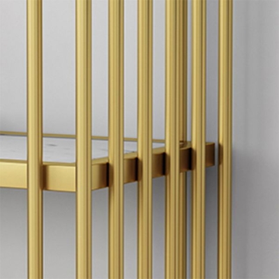 Moderner rechteckiger Akzenttisch mit Antik-Finish, Konsolen-Sofatisch aus Marmor