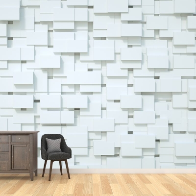 Papier peint d&eacute;coratif &agrave; grille g&eacute;om&eacute;trique, photographie, papier peint mural pour salon