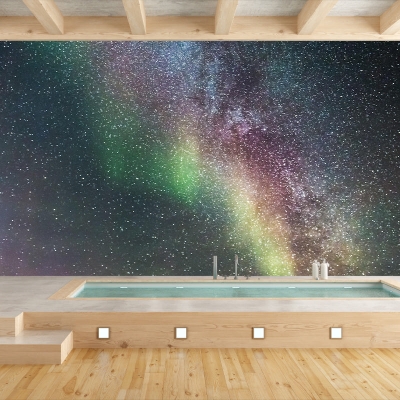 Carta da parati fotografica resistente alla muffa, decorazione murale con cielo decorativo
