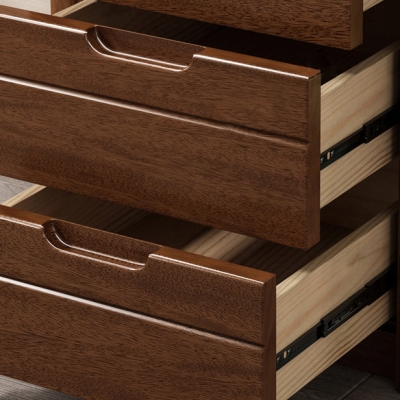 Moderne Kommode aus massivem Holz mit einer Breite von 15,6 Zoll