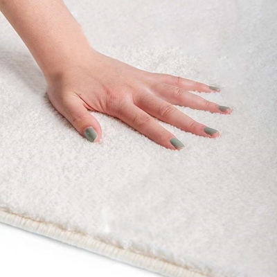 Tappeto grafico marrone Tappeto moderno in poliestere Tappeto resistente alle macchie per soggiorno