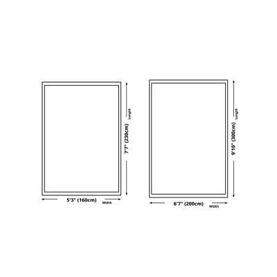 Tappeto Linea Semplice Tappeto in poliestere bianco Tappeto antistrappo per camera da letto
