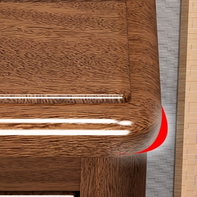 Amerikanische traditionelle Aufbewahrungstruhe aus Holz, Kommode
