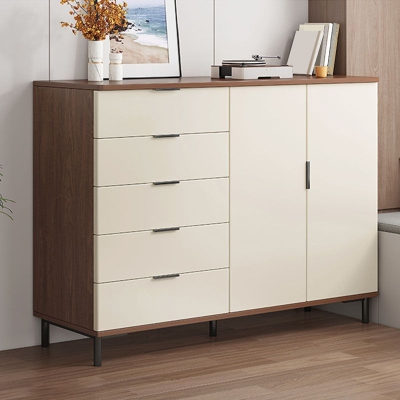 Schlafzimmer-Aufbewahrungstruhe aus Holz, Kommode im modernen Stil, Aufbewahrungstruhe mit Schubladen