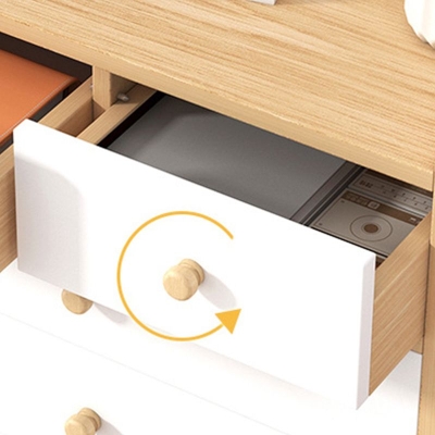 Moderne vertikale Schlafzimmerkommode aus Holz mit 4/5/6 Schubladen