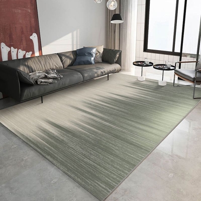 Tappeto moderno verde scuro Tappeto lavabile in poliestere con grafica astratta per la decorazione domestica