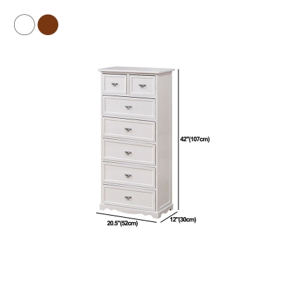 12" B Massivholz-Dessouskommode Vertikale Aufbewahrungstruhe mit Schubladen