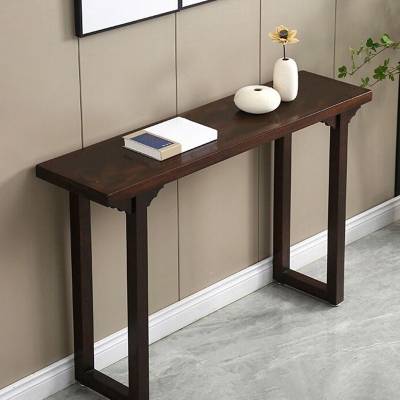 12 Zoll breiter Akzenttisch Mid-Century Modern Rechteckiger Konsolentisch aus Holz f&uuml;r den Flur