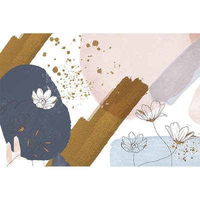 Illustrazione Carta da parati Carta da parati Decorazione vegetale Decorazione murale del salotto