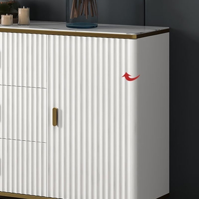Klassische, glamour&ouml;se Kommode mit mattem Finish, horizontale Schlafzimmer-Aufbewahrungskommode