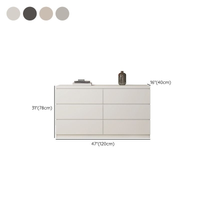 Horizontale Doppelkommode Modernismus-Aufbewahrungskommode mit 6 Kommoden f&uuml;r Zuhause