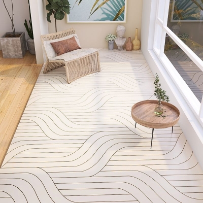 Tappeto Colorblock con forme innovative Tappeto moderno Morandi Color Tappeto in poliestere di facile manutenzione