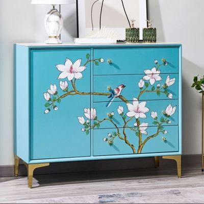 Glam Combo Kommode, horizontale Truhe aus Stein f&uuml;r Schlafzimmer