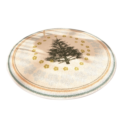 Tappeto moderno beige Tappeto per piante in poliestere Tappeto resistente alle macchie per soggiorno