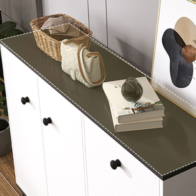 Cassettiera moderna per camera da letto, in legno ingegnerizzato, bianca con cassetti