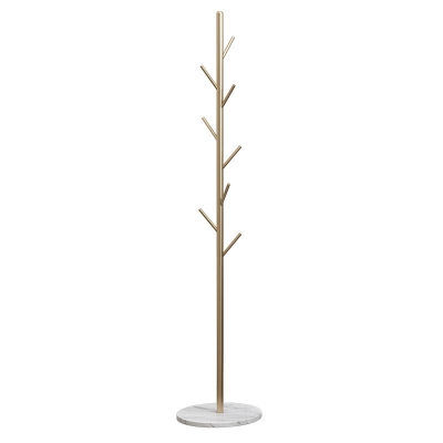Moderner Flurst&auml;nder aus Metall, freistehend mit Haken, Eingangsbereich, Baum