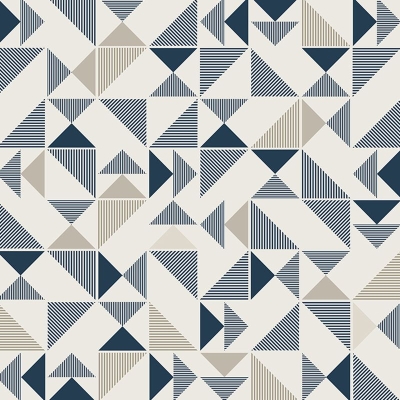 Carta da parati con illustrazione resistente alle macchie Carta da parati geometrica contemporanea