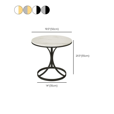 Comodino Glam Stone Accent Table Comodino con ripiani per camera da letto