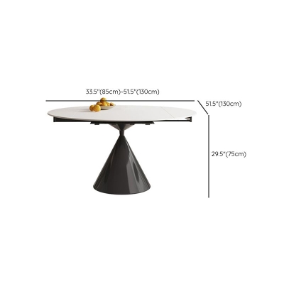 Tavolo da pranzo per sala da pranzo Tavolo da cucina moderno con base a tulipano