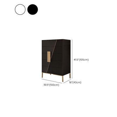 Glam horizontale Aufbewahrungstruhe aus Holz mit Soft-Close-Schubladen, Doppeltruhe